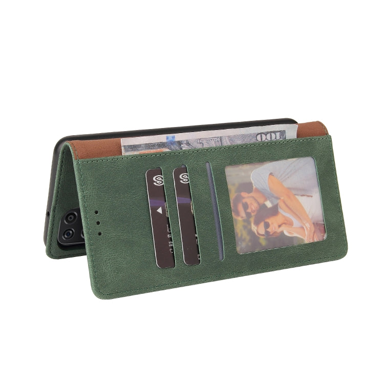 For Samsung Galaxy A12 Simple Suction Closure Horizontal Flip Leather Case with Holder & Card Slot & Wallet