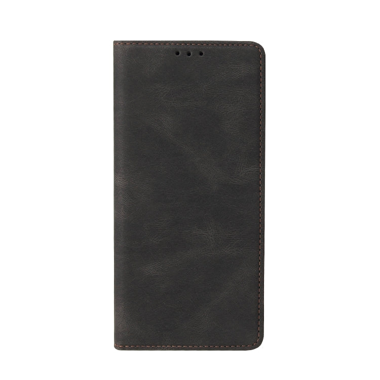 For Samsung Galaxy A21s Simple Suction Closure Horizontal Flip Leather Case with Holder & Card Slot & Wallet
