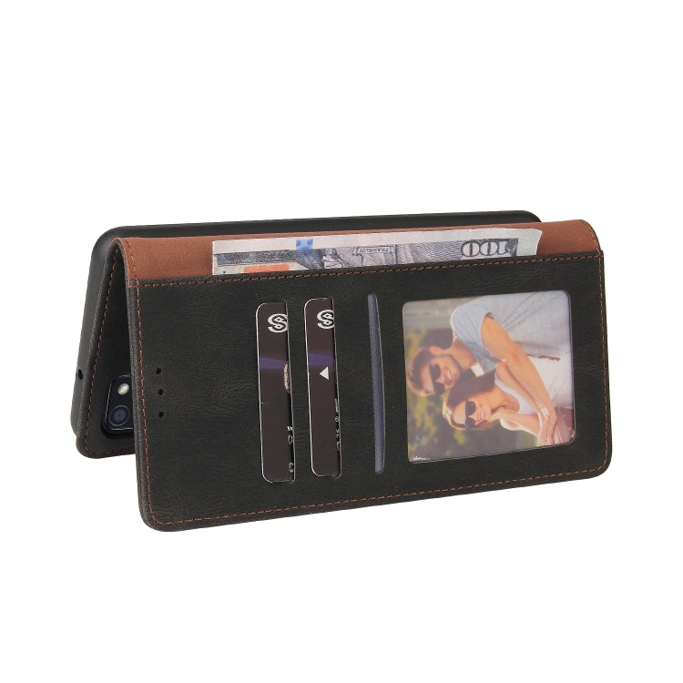For Samsung Galaxy A21s Simple Suction Closure Horizontal Flip Leather Case with Holder & Card Slot & Wallet