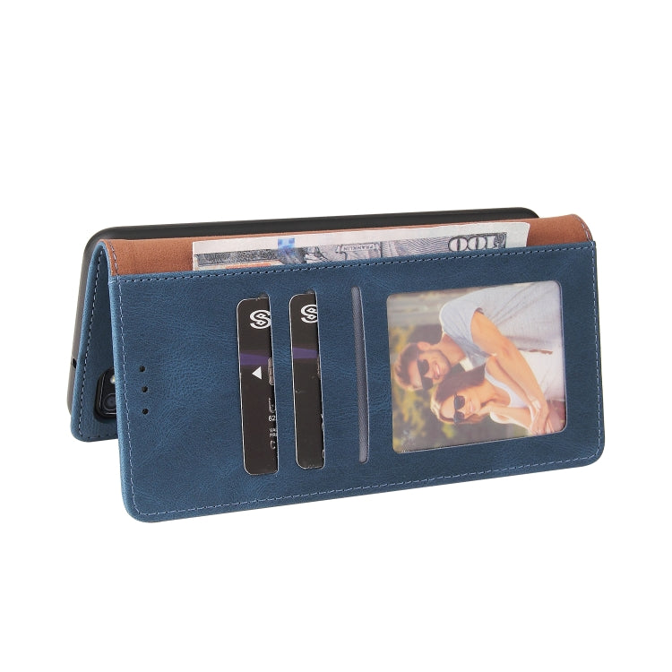 For Samsung Galaxy A21s Simple Suction Closure Horizontal Flip Leather Case with Holder & Card Slot & Wallet