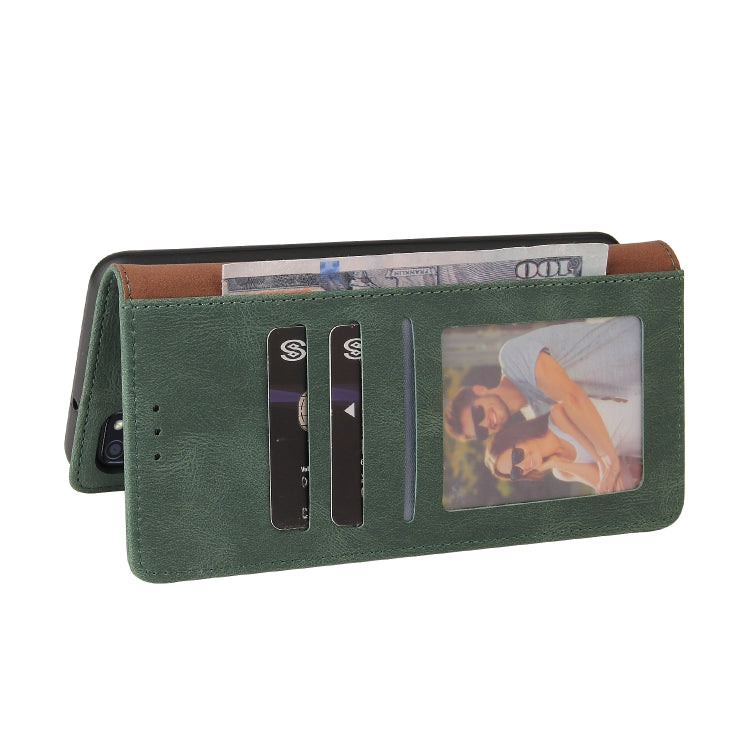 For Samsung Galaxy A21s Simple Suction Closure Horizontal Flip Leather Case with Holder & Card Slot & Wallet