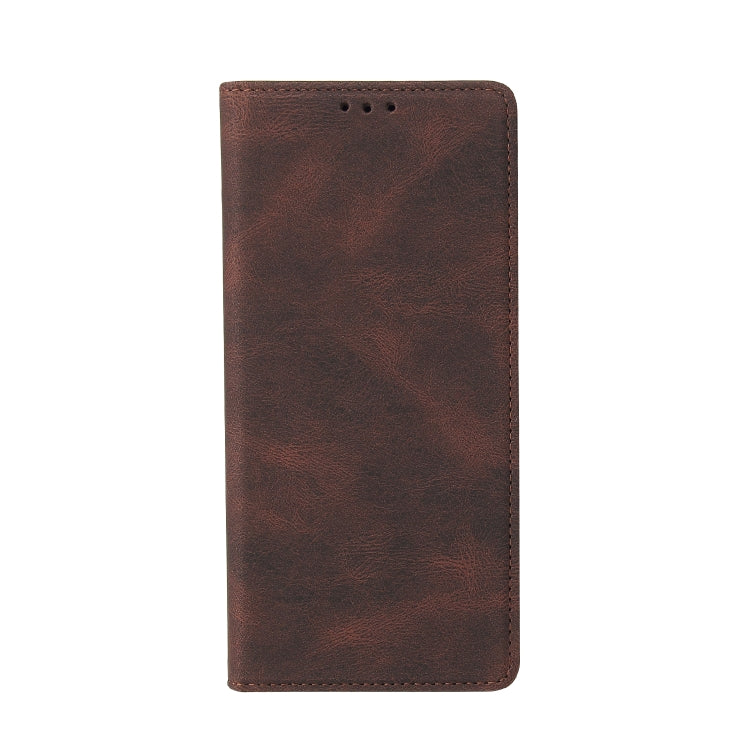 For Samsung Galaxy A21s Simple Suction Closure Horizontal Flip Leather Case with Holder & Card Slot & Wallet