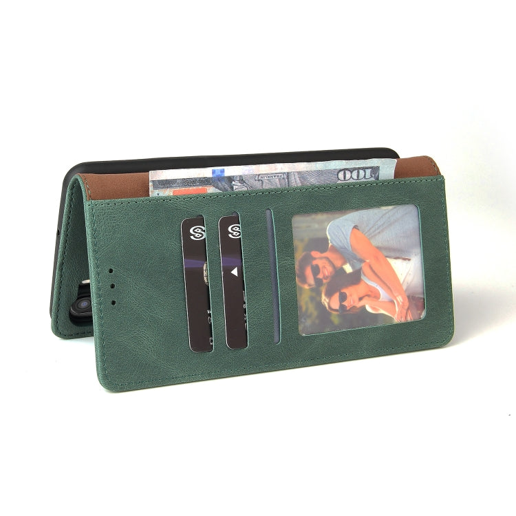 For Samsung Galaxy A21 EU Version Simple Suction Closure Horizontal Flip Leather Case with Holder & Card Slot & Wallet