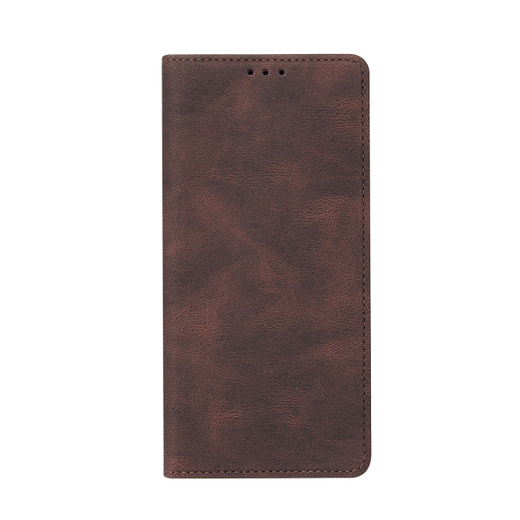 For Samsung Galaxy A21 EU Version Simple Suction Closure Horizontal Flip Leather Case with Holder & Card Slot & Wallet