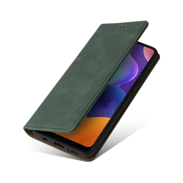 For Samsung Galaxy A31 Simple Suction Closure Horizontal Flip Leather Case with Holder & Card Slot & Wallet