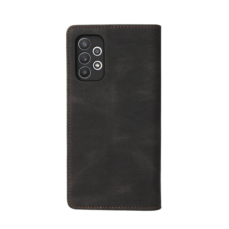 For Samsung Galaxy A32 4G Simple Suction Closure Horizontal Flip Leather Case with Holder & Card Slot & Wallet