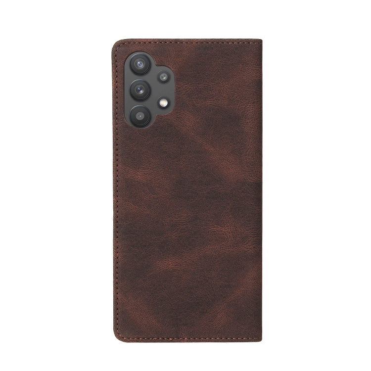 For Samsung Galaxy A32 5G Simple Suction Closure Horizontal Flip Leather Case with Holder & Card Slot & Wallet