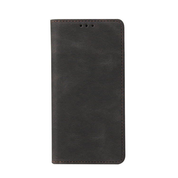 For Samsung Galaxy A40 Simple Suction Closure Horizontal Flip Leather Case with Holder & Card Slot & Wallet