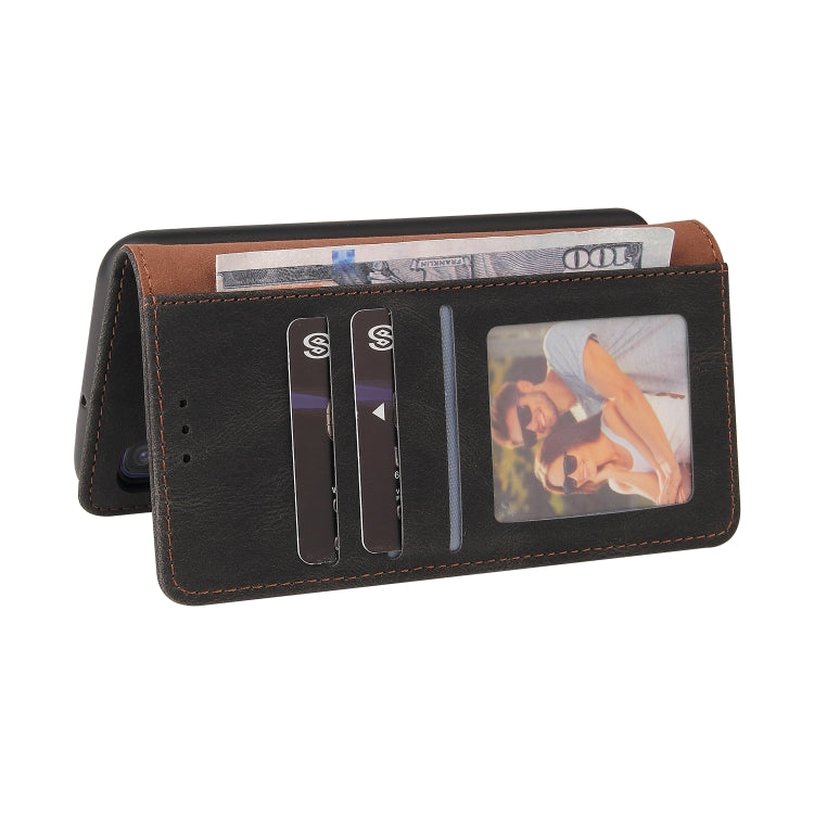 For Samsung Galaxy A40 Simple Suction Closure Horizontal Flip Leather Case with Holder & Card Slot & Wallet