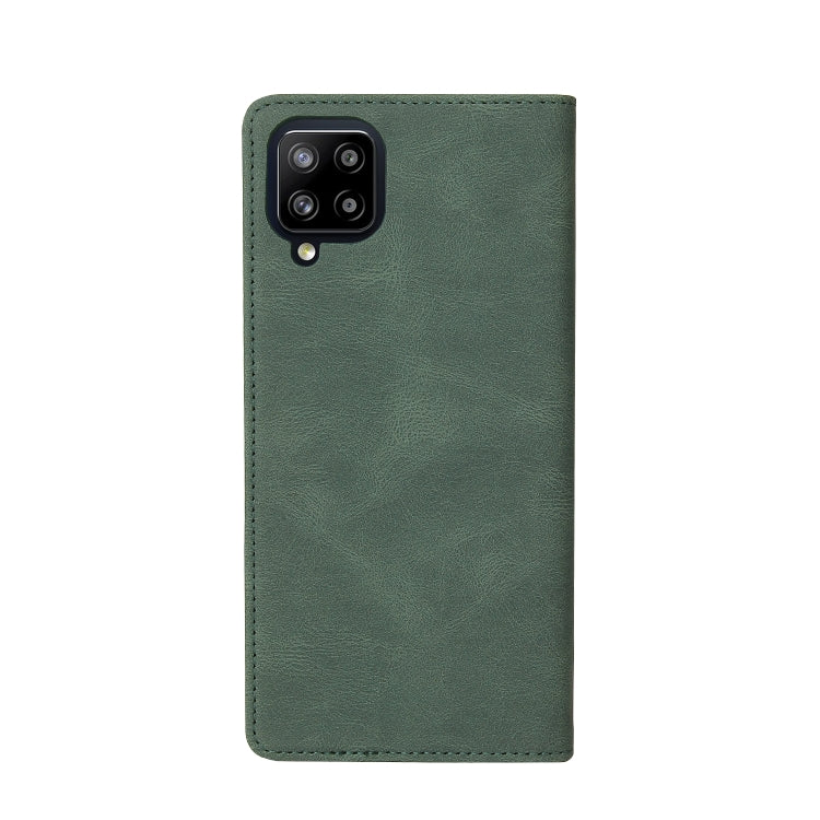 For Samsung Galaxy A42 5G Simple Suction Closure Horizontal Flip Leather Case with Holder & Card Slot & Wallet
