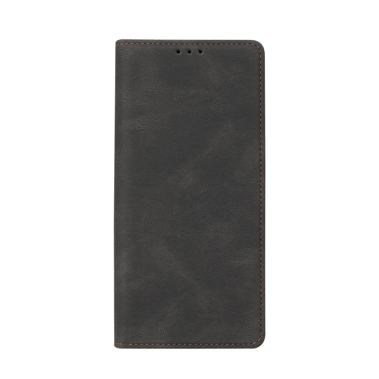 For Samsung Galaxy A50 Simple Suction Closure Horizontal Flip Leather Case with Holder & Card Slot & Wallet
