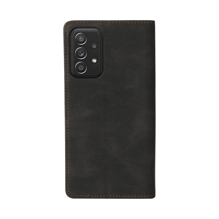 For Samsung Galaxy A52 5G / 4G Simple Suction Closure Horizontal Flip Leather Case with Holder & Card Slot & Wallet