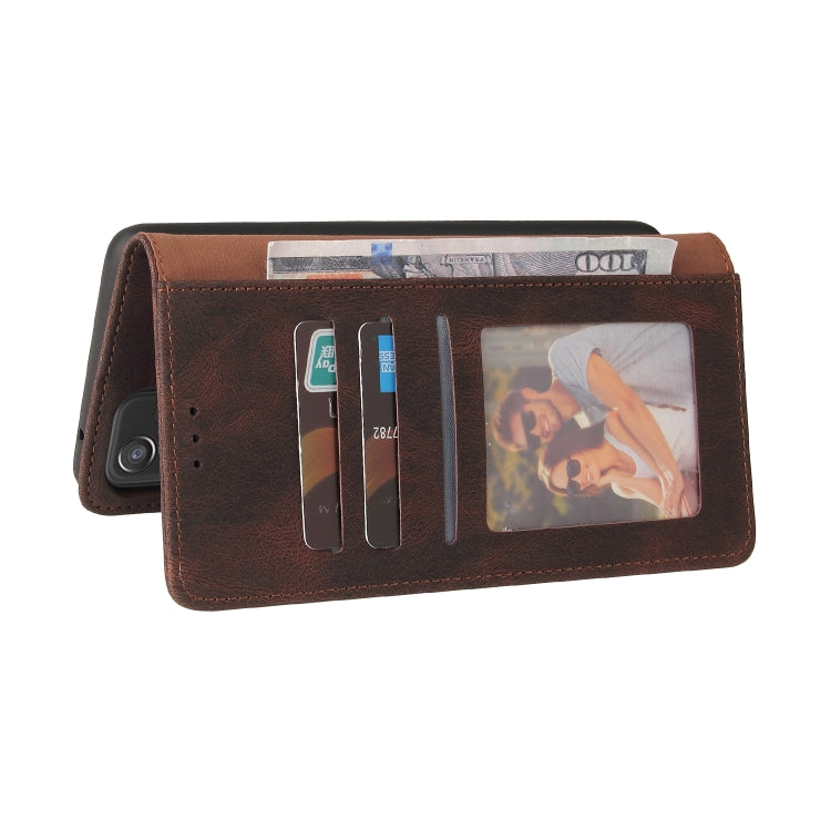 For Samsung Galaxy A52 5G / 4G Simple Suction Closure Horizontal Flip Leather Case with Holder & Card Slot & Wallet