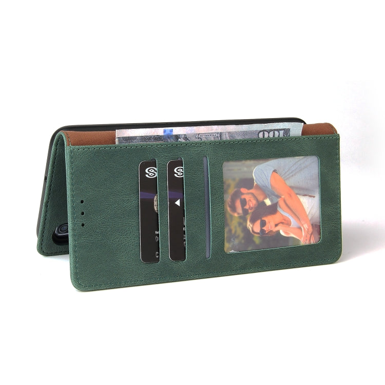 For Samsung Galaxy A70 Simple Suction Closure Horizontal Flip Leather Case with Holder & Card Slot & Wallet