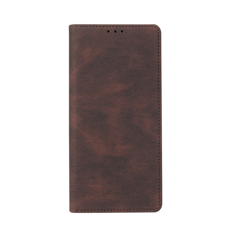 For Samsung Galaxy A70 Simple Suction Closure Horizontal Flip Leather Case with Holder & Card Slot & Wallet