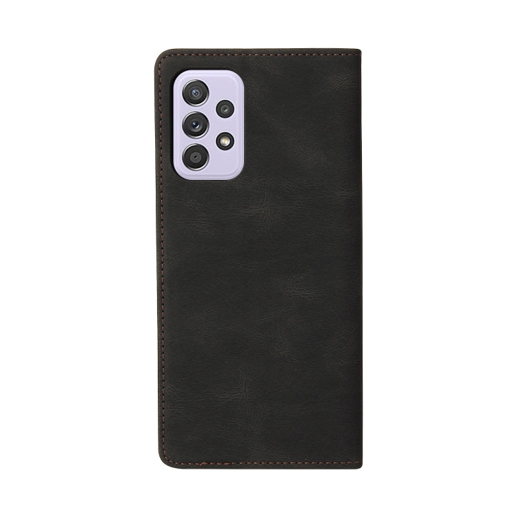 For Samsung Galaxy A72 5G / 4G Simple Suction Closure Horizontal Flip Leather Case with Holder & Card Slot & Wallet