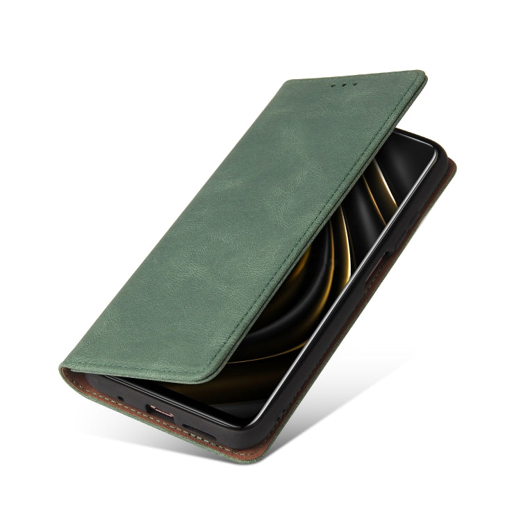 For Samsung Galaxy A82 Simple Suction Closure Horizontal Flip Leather Case with Holder & Card Slot & Wallet