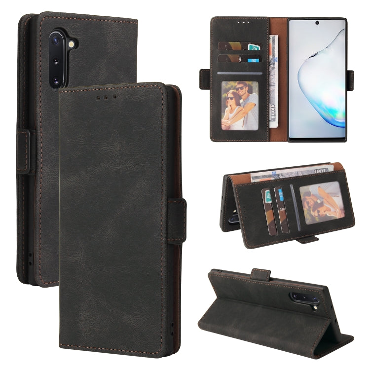 For Samsung Galaxy Note10 Simple Suction Closure Horizontal Flip Leather Case with Holder & Card Slot & Wallet