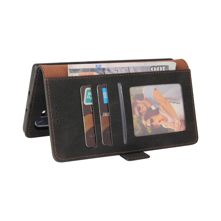For Samsung Galaxy Note10 Simple Suction Closure Horizontal Flip Leather Case with Holder & Card Slot & Wallet