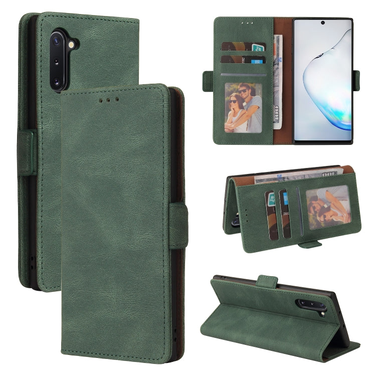 For Samsung Galaxy Note10 Simple Suction Closure Horizontal Flip Leather Case with Holder & Card Slot & Wallet