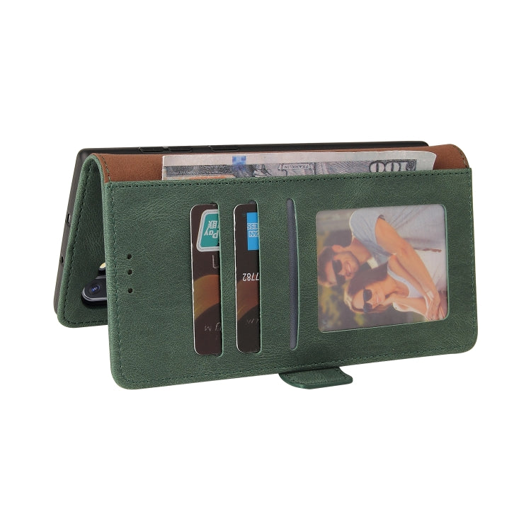 For Samsung Galaxy Note10 Simple Suction Closure Horizontal Flip Leather Case with Holder & Card Slot & Wallet