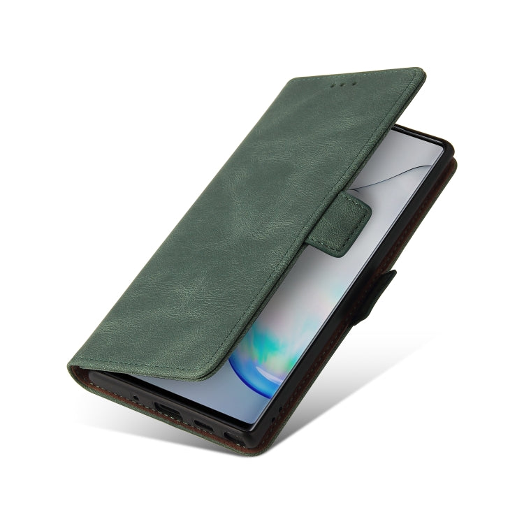For Samsung Galaxy Note10 Simple Suction Closure Horizontal Flip Leather Case with Holder & Card Slot & Wallet