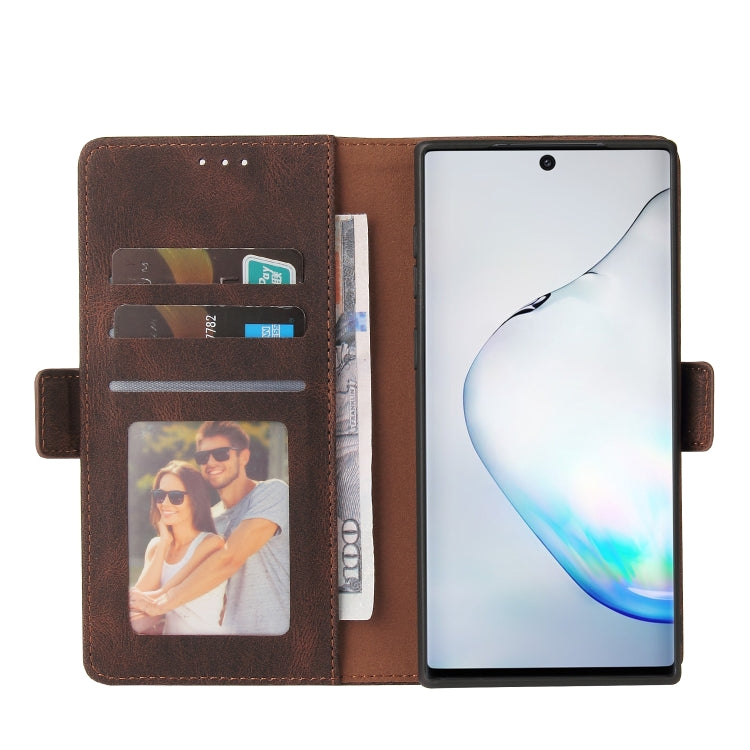 For Samsung Galaxy Note10 Simple Suction Closure Horizontal Flip Leather Case with Holder & Card Slot & Wallet