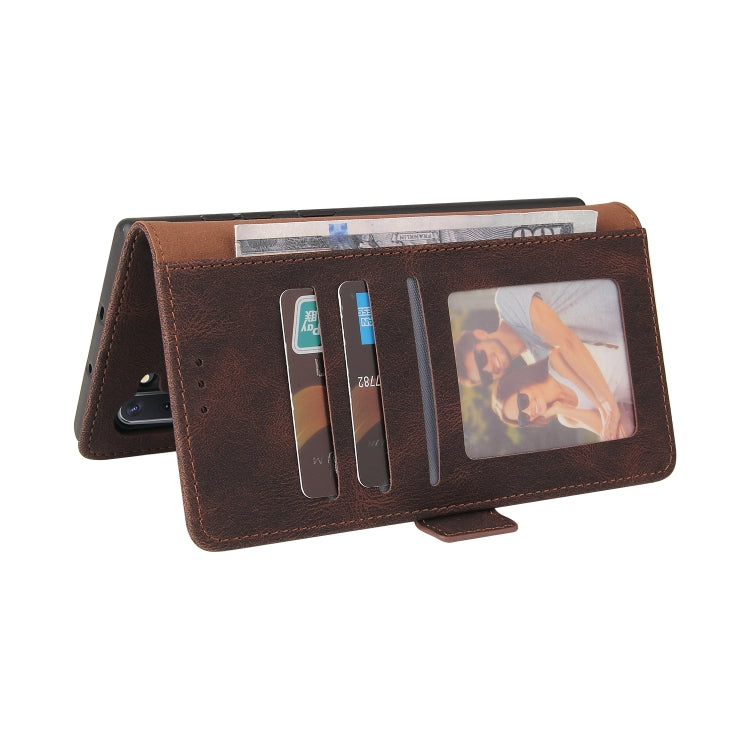 For Samsung Galaxy Note10 Simple Suction Closure Horizontal Flip Leather Case with Holder & Card Slot & Wallet