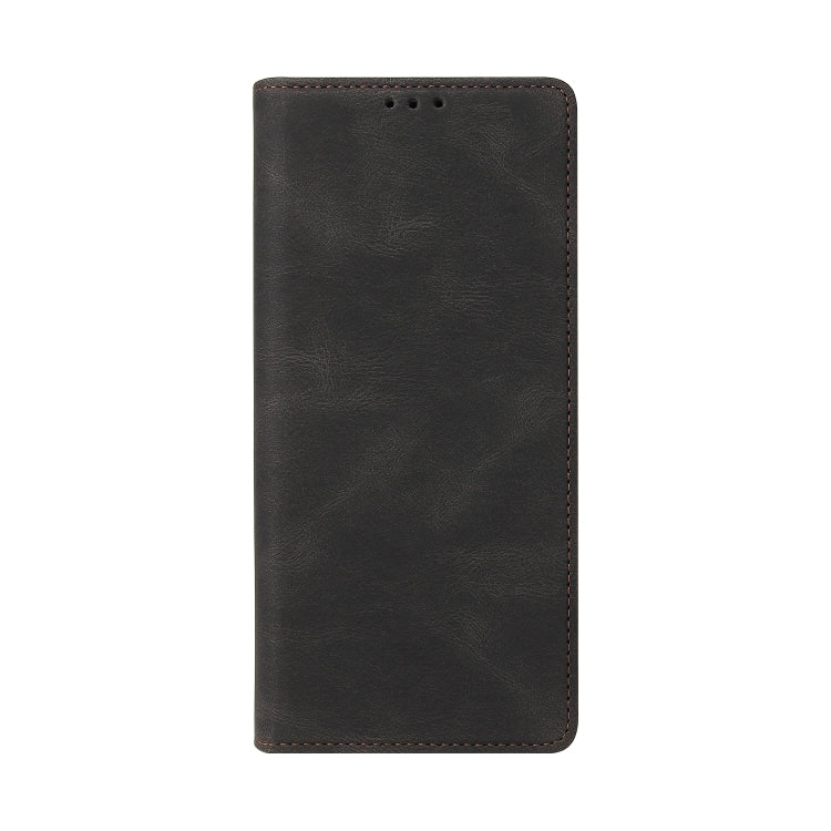 For Samsung Galaxy S21 Ultra 5G Simple Suction Closure Horizontal Flip Leather Case with Holder & Card Slot & Wallet