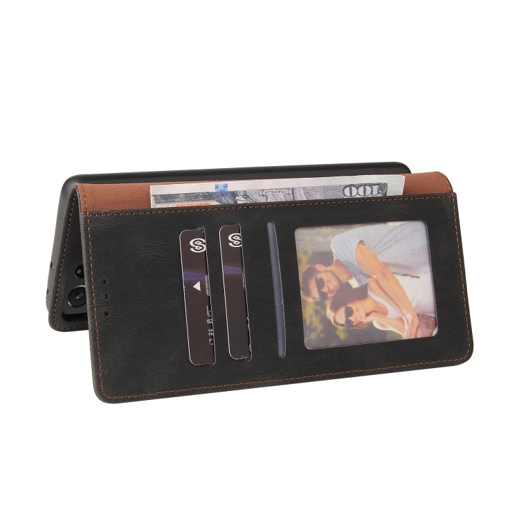 For Samsung Galaxy S21 Ultra 5G Simple Suction Closure Horizontal Flip Leather Case with Holder & Card Slot & Wallet