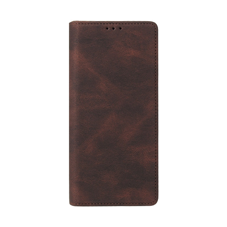 For Samsung Galaxy S21 Ultra 5G Simple Suction Closure Horizontal Flip Leather Case with Holder & Card Slot & Wallet