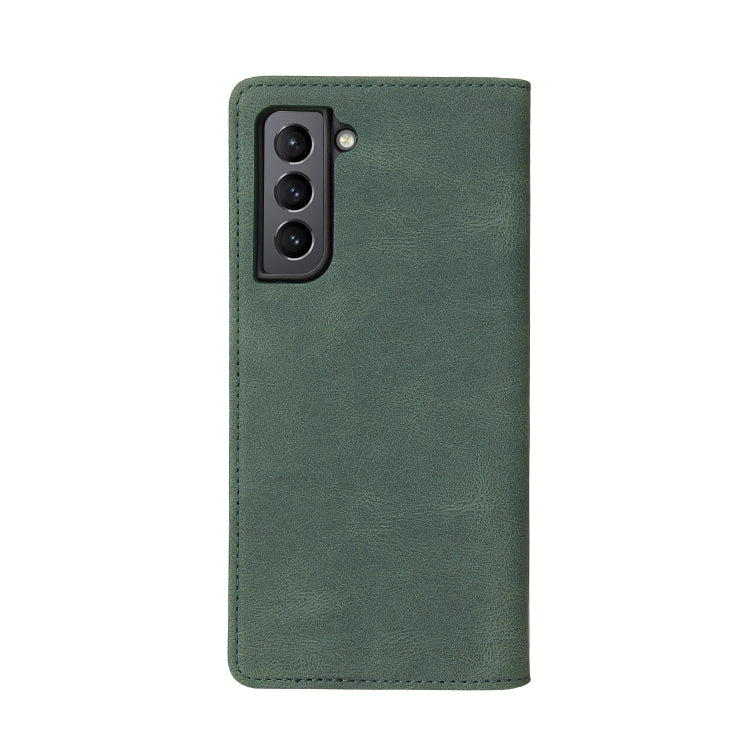 For Samsung Galaxy S21+ 5G Simple Suction Closure Horizontal Flip Leather Case with Holder & Card Slot & Wallet