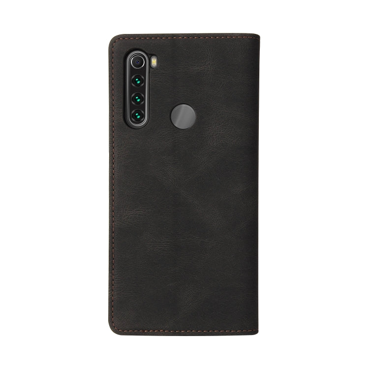 For Xiaomi Redmi Note 8T Simple Suction Closure Horizontal Flip Leather Case with Holder & Card Slot & Wallet