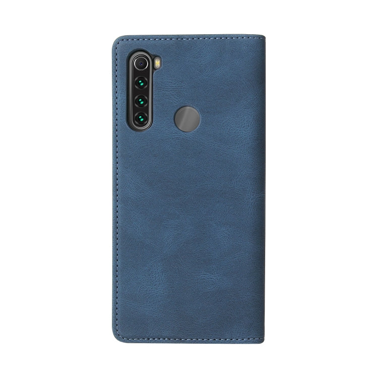 For Xiaomi Redmi Note 8T Simple Suction Closure Horizontal Flip Leather Case with Holder & Card Slot & Wallet
