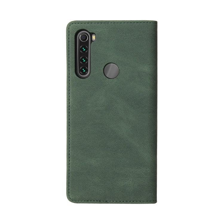 For Xiaomi Redmi Note 8T Simple Suction Closure Horizontal Flip Leather Case with Holder & Card Slot & Wallet