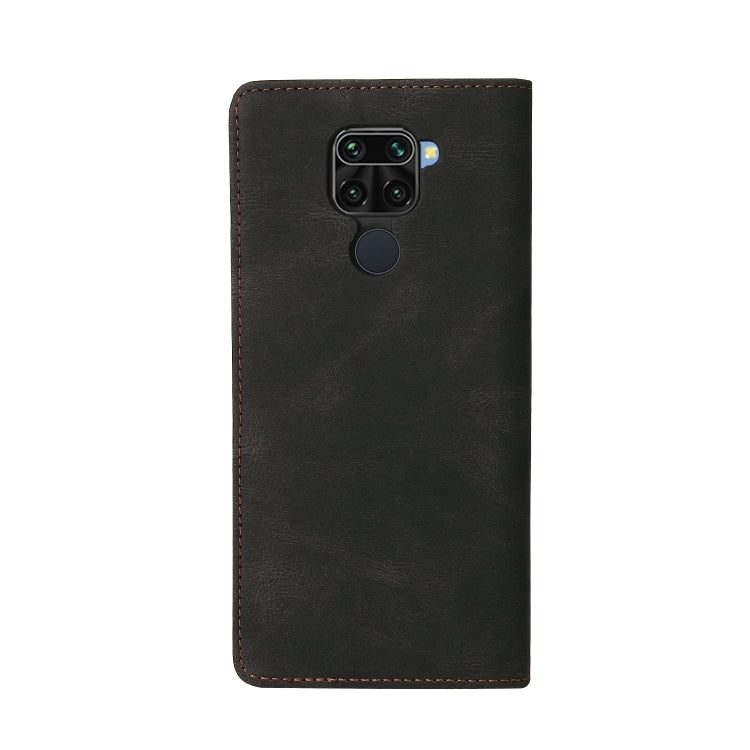For Xiaomi Redmi Note 9 / 10X 4G Simple Suction Closure Horizontal Flip Leather Case with Holder & Card Slot & Wallet