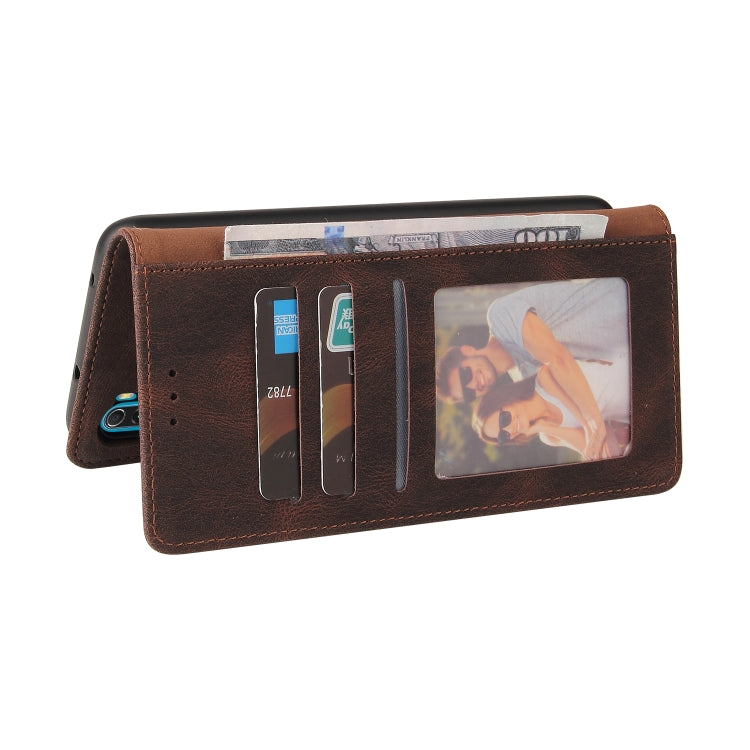 For Xiaomi Redmi Note 8 Simple Suction Closure Horizontal Flip Leather Case with Holder & Card Slot & Wallet