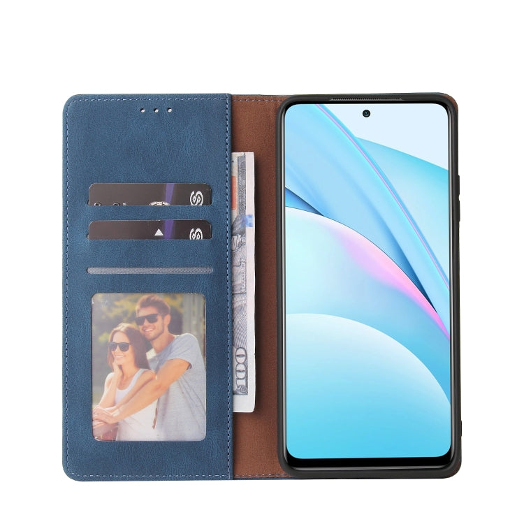 For Xiaomi Mi 10T Lite 5G Simple Suction Closure Horizontal Flip Leather Case with Holder & Card Slot & Wallet