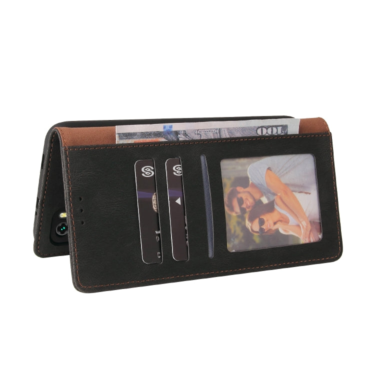 For Xiaomi Poco M3 Simple Suction Closure Horizontal Flip Leather Case with Holder & Card Slot & Wallet