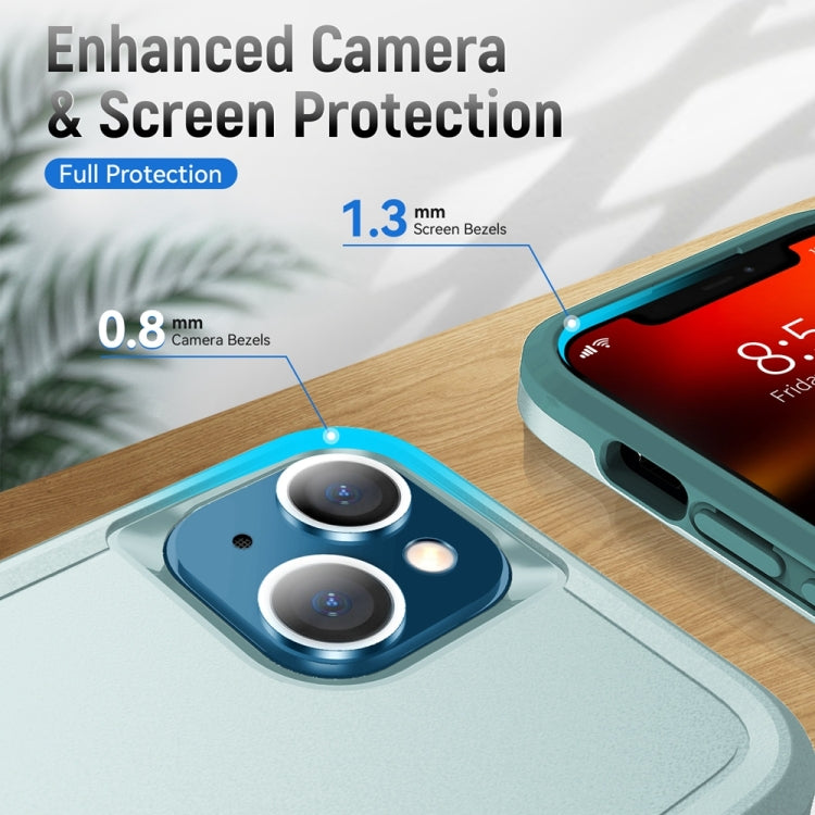 For iPhone 13 Ring Kickstand Heavy Duty Shockproof Phone Case