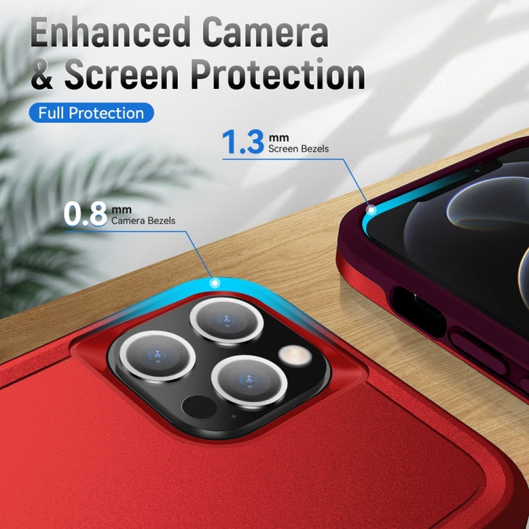 For iPhone 13 Pro Max Ring Kickstand Heavy Duty Shockproof Phone Case