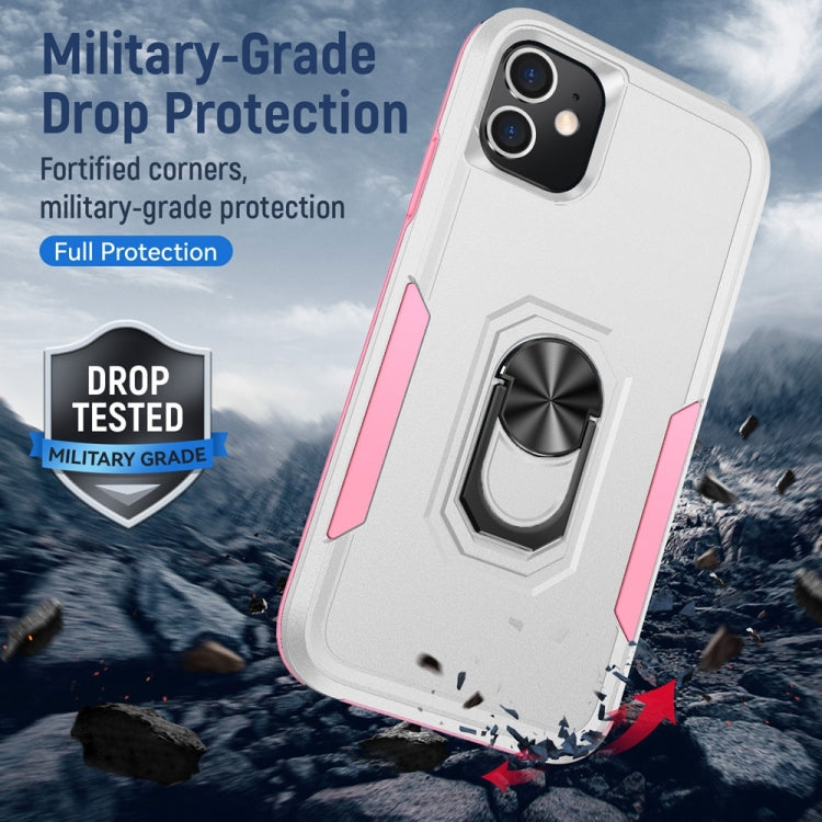 For iPhone 12 mini Ring Kickstand Heavy Duty Shockproof Phone Case