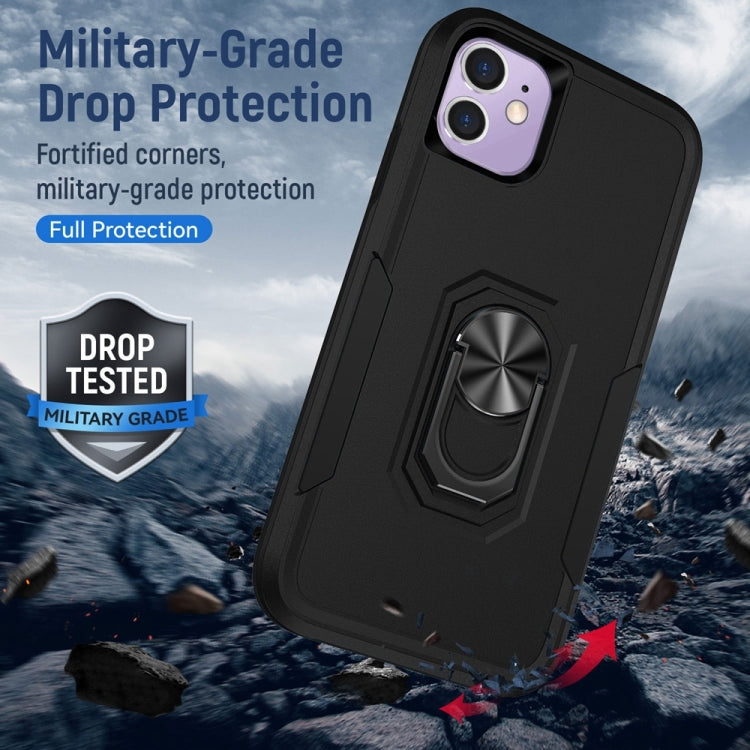For iPhone 12 mini Ring Kickstand Heavy Duty Shockproof Phone Case