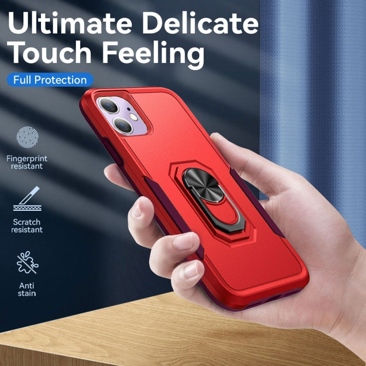 For iPhone 12 mini Ring Kickstand Heavy Duty Shockproof Phone Case