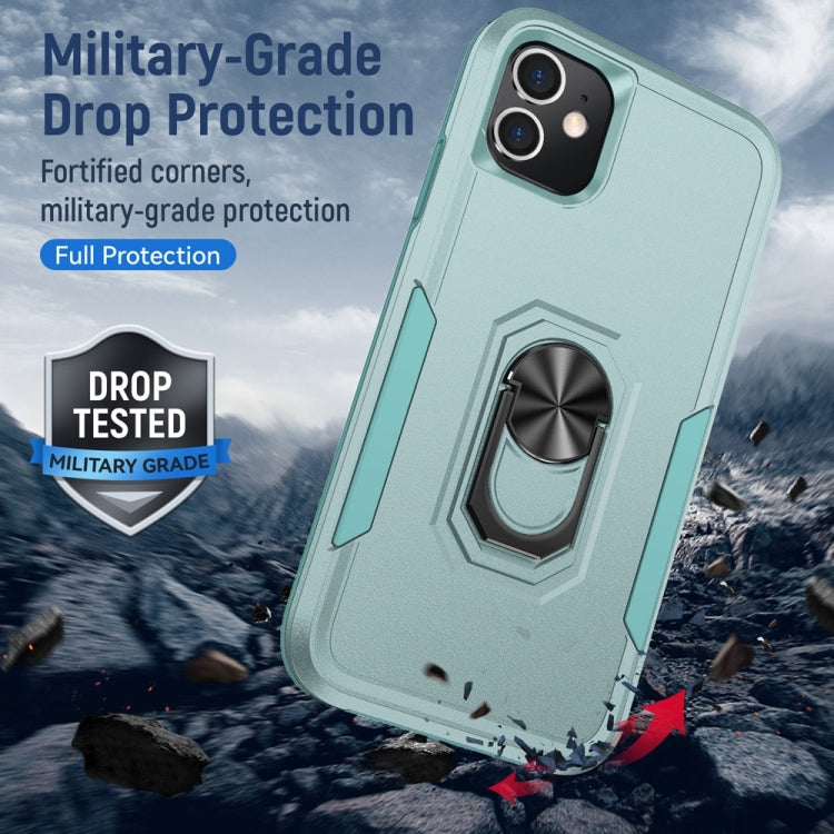 For iPhone 12 mini Ring Kickstand Heavy Duty Shockproof Phone Case