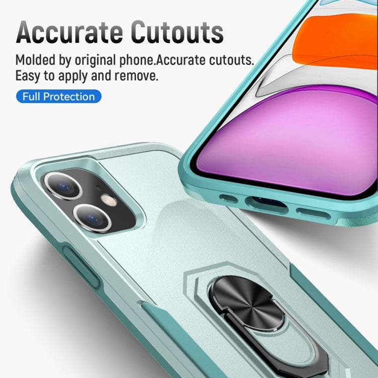 For iPhone 12 mini Ring Kickstand Heavy Duty Shockproof Phone Case