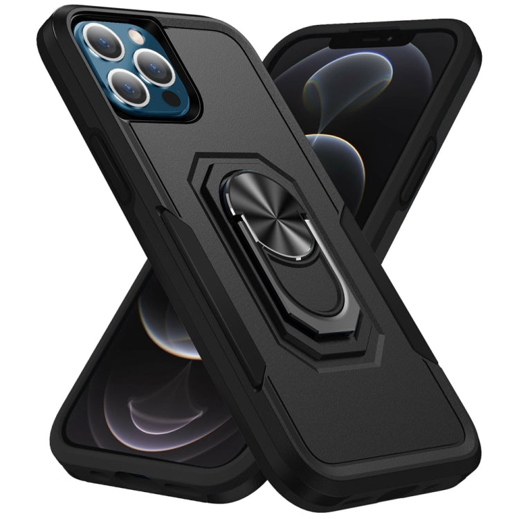 For iPhone 12 / 12 Pro Ring Kickstand Heavy Duty Shockproof Phone Case