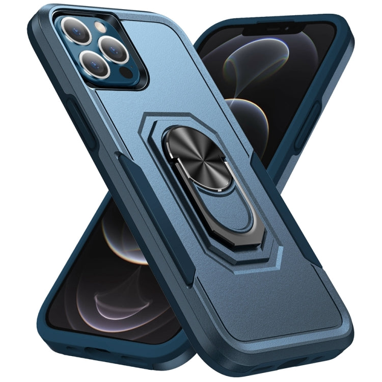 For iPhone 12 Pro Max Ring Kickstand Heavy Duty Shockproof Phone Case