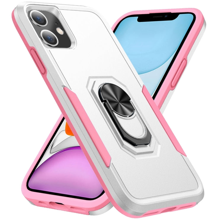 For iPhone 11 Ring Kickstand Heavy Duty Shockproof Phone Case