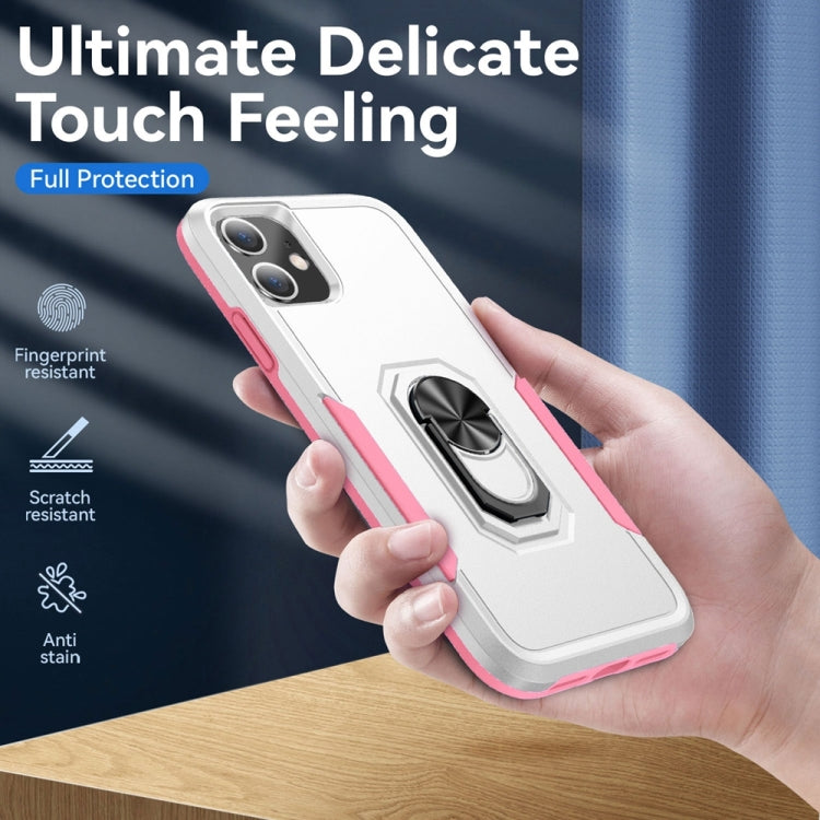 For iPhone 11 Ring Kickstand Heavy Duty Shockproof Phone Case